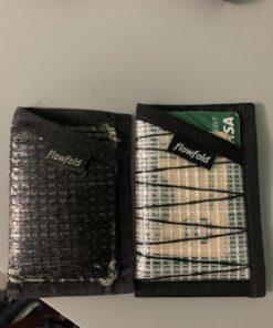 Flowfold Recycled Sailcloth Minimalist Card Holder Durable Slim Wallet Front Pocket Wallet, Card Holder Wallet Made in USA Black Sailcloth 33 B1tRAMSbxdS