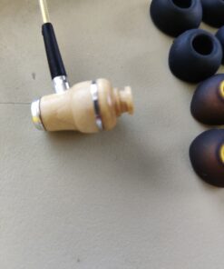 Symphonized NRG 2.0 Wood Earbuds Wired, in Ear Headphones with Microphone for Computer & Laptop, Noise Isolating Earphones for Cell Phone, Ear Buds with Booming Bass (Gold) Gold 34 B1uDxkHvnS