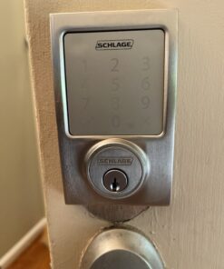 SCHLAGE Sense Smart Deadbolt with Century Trim in Satin Nickel (BE479 CEN 619) Smart Lock 34 B1uE ZfQ5PS
