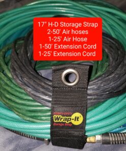 Heavy-Duty Wrap-It Storage Straps (Assorted 6 Pack) - Extension Cord Holder, Stocking Stuffers for Men, RV Accessories, Workshop and Garage Organizers and Storage Assorted 6-Pack Black 50 B1ud1V5SpjS