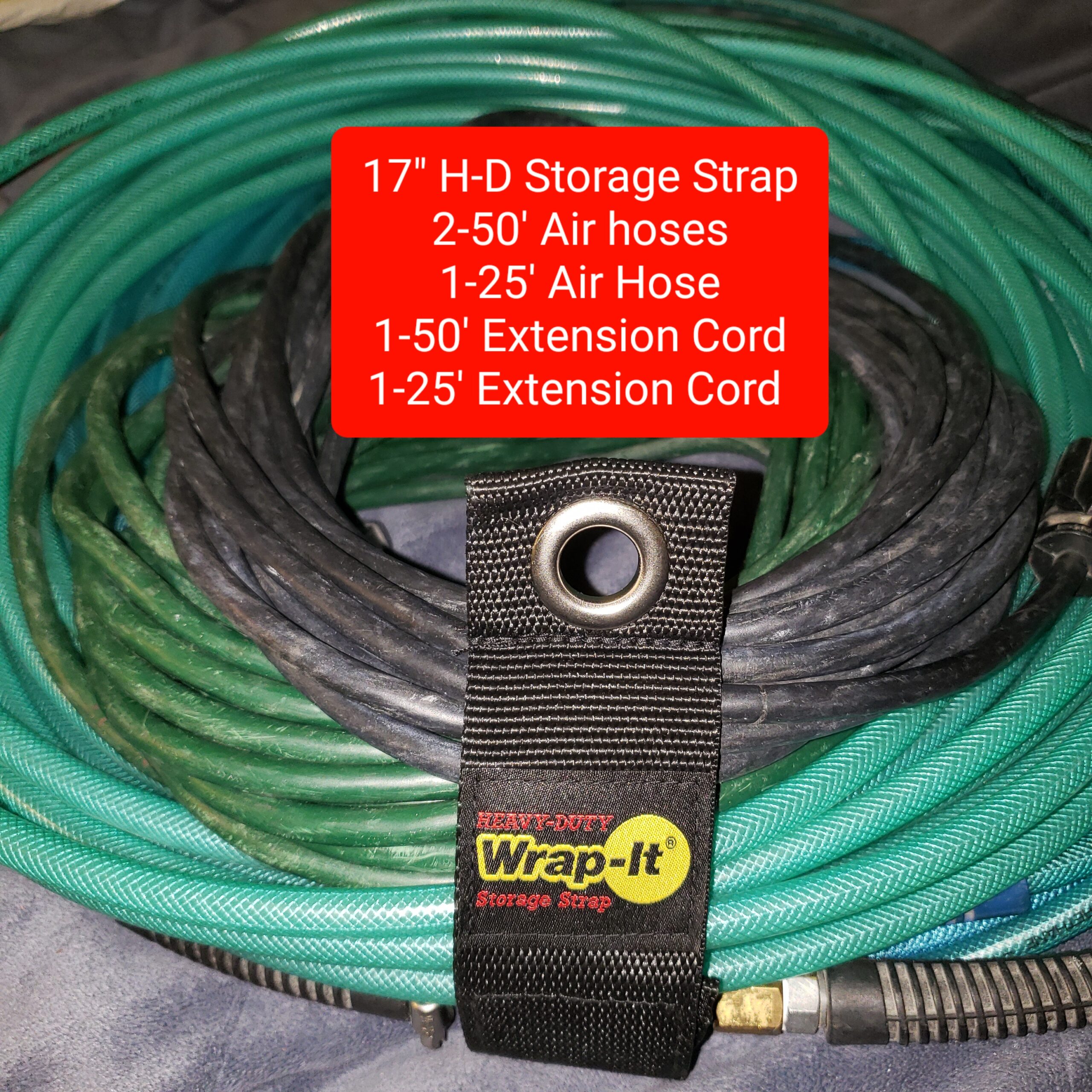 Heavy-Duty Wrap-It Storage Straps (Assorted 6 Pack) - Extension Cord Holder, Stocking Stuffers for Men, RV Accessories, Workshop and Garage Organizers and Storage Assorted 6-Pack Black 19 Heavy-Duty Wrap-It Storage Straps (Assorted 6 Pack) - Extension Cord Holder, Stocking Stuffers for Men, RV Accessories, Workshop and Garage Organizers and Storage Assorted 6-Pack Black - Image 19