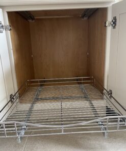 LYNK PROFESSIONAL® Pull Out Cabinet Organizer, 20"W x 21"D - Slide Out Drawers for Kitchen Cabinets - Sliding Pantry Shelves - Roll Out Shelf Storage for Pots, Pans - Lifetime Limited Warranty, Chrome 20" W x 21" D 20x21 Chrome 41 B1uihuyUiAS