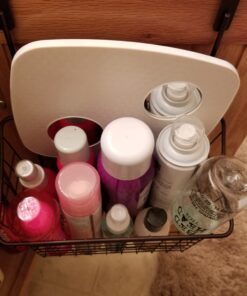 Spectrum Grid Over The Cabinet Wire Storage Basket Large (Bronze) - Organizer for Bathroom, Kitchen, Under Sink, Pantry, Hair Tools, & More 37 B1vHLARDTS