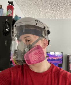 Sellstrom Advantage Series Face Shield - Clear Window with Standard Binding - Comfortable Ratcheting Headgear, ANSI Z87.1+ (S30120) 1 Count (Pack of 1) 31 B1vsbexf7wS