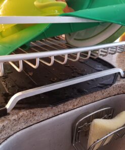 KINGRACK Aluminum Dish Drying Rack,Large Dish Rack and Drain Board Set,Kitchen Dish Rack 40 B1w2WL4luQS