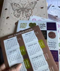 Law of Attraction Planner - Undated Deluxe Weekly, Monthly Planner, a 12 Month Journey to Increase Productivity & Happiness - Life Organizer, Gratitude Journal, and Stickers B5 Size Vanilla Butterfly Moon 50 B1x0GJsYwWS 1