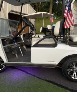 10" VAMPIRE Machined/Black GOLF CART WHEELS AND 205/50-10 Low Profile Golf Cart Tires Combo - Set of 4 34 B1xf4Qg6s6S