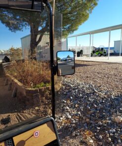 10L0L Golf Cart Mirror, No-drilling Side Rear View Mirror Fits EZGO Club Car Yamaha Golf Cart and Others Drilling Required Black 53 B1xoiEKF53S