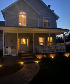 Biling Solar Ground Lights, Solar Disk Lights (8 LEDs /4 Pack) Outdoor Waterproof Solar Garden Lights for Pathway Outdoor in-Ground Lawn Yard Deck Patio Walkway - Warm White 49 B1y5Jt8csS