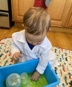 APLANET Plastic Graduated Cylinders and Beakers, 10ml, 25ml, 50ml, 100ml Cylinders with 50ml, 100ml, 250ml, 500ml, 1000ml Beakers and 1 Tube Brush, Ideal for Home and School Science Lab 38 B1ybR g11S