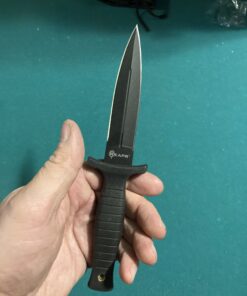 Reapr 11002 Tac Boot Knife, 4.75 Inch Double Edge Self Defense Knife for EDC | Use as Ankle Knife, Belt Knife or Over Shoulder Carry | 4.25" Hi Grip Handle | Nylon Web Sheath with Abs Insert 31 B1yeIickNaS