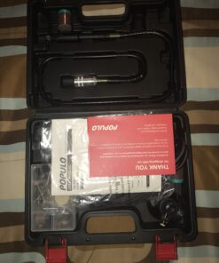 POPULO Power Rotary Tool Kit with Keyless Chuck, 154pcs Accessories, Flexible Shaft, Variable Speed Engraving, Corded Tools Drimmer Set for Cutting Sanding Polishing Engraving Crafting and DIY Works 154 25 B1yggdlpYBS