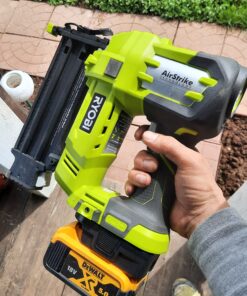 Ryobi P320 Airstrike 18 Volt One+ Lithium Ion Cordless Brad Nailer (Battery Not Included, Power Tool Only) 45 B1yoWyrDO2S