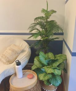 Nearly Natural 5263-0308 56in. Areca Palm Silk Tree with Basket, Green,30" x 32" x 56" 42 B1za7Ot0Z0S