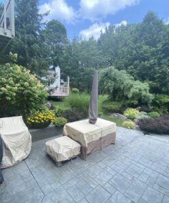 Classic Accessories Veranda Water-Resistant 25.5 Inch Stackable Patio Chair Cover, Pebble 53 C1 tGqLxAjS