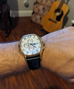 Invicta Men's 14330 Specialty Tonneau Watch with 3 Textured Leather Strap Set 53 C11 OXZMoUS