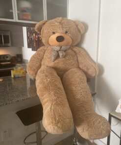 Joyfay 78" Giant Teddy Bear Huge 6.5 feet Stuffed Teddy Bear Soft Toy Valentine's Big Gift (Brown) Brown 37 C114TkJ2tAS