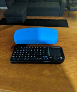 Rii 2.4G Mini Wireless Keyboard with Touchpad Mouse,Lightweight Portable Controller with USB Receiver Remote Control for Windows/ Mac/ Android/ PC/Tablets/ TV/Xbox/ PS3. X1-Black . 50 C115qwbUIJS