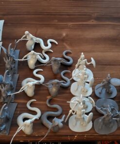 Monster Fantasy Creature Mini Action Figure Playset - 98pcs Toy Miniatures with 14 Unique Designs - Dragons,Wizards,Orcs, & More- XL 1/32 Scale Compatible with Dungeons and Dragons and other RPG Games 72 C119pOhuDaS