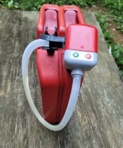 TERA PUMP 4th Gen TRFA01 Fuel Transfer Pump with Auto-Stop for Over-fill Protection (2.4 GPM) 3 Gas Can Adapters, Long Hose, Hand Fuel Pump for E15, E85, Gas, Diesel - Never Lift Heavy Gas Cans again Automatic Gas Can Pump 70 C11G8KCfM5S