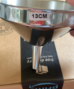 Lakatay 5-Inch Food Grade Stainless Steel Kitchen Funnel with Strainer Filter for Transferring of Liquid Dry Ingredients and Metal Cooking Funnel—Silver 1pcs-5 inch funnel 20 C11JfVZ7jIS