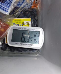 Waterproof Refrigerator Fridge Thermometer, Digital Freezer Room Thermometer, Max/Min Record Function Large LCD Screen and Magnetic Back for Kitchen, Home, Restaurants (2 Pack) 2 24 C124xXQOBxS