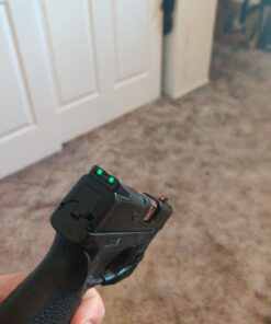 TRUGLO Fiber-Optic Handgun Night Sight | Compact Durable Snag-Resistant High-Visibility Red Front & Green Rear Sight for Handguns Smith & Wesson M&P Set 37 C12St7FAmmS 2