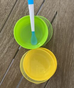 Munchkin® Love-a-Bowls™ 10 Piece Baby Feeding Set, Includes Bowls with Lids and Spoons, Multicolor 41 C12sRSqa4S