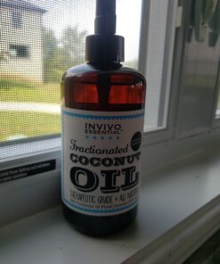 Fractionated Coconut Oil Premium Therapeutic Grade 16 Ounce Liquid Carrier Oil for Aromatherapy Relaxing Massage and Diluting Essential Oils with Pump and eBook 30 C13MSEhJu5S