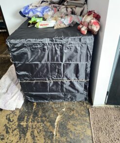 MidWest Homes for Pets Dog Crate Cover, Privacy Dog Crate Cover Fits MidWest Dog Crates, Machine Wash & Dry, Black, 48-Inch 31 C149RMjQyZS 2