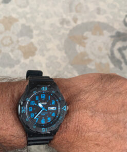 Casio Unisex MRW200H-2BV Neo-Display Black Watch with Resin Band 44 C14vszjEyGS