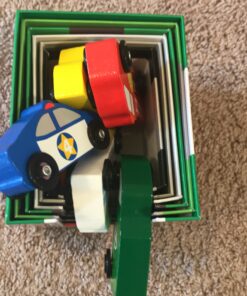 Melissa & Doug Nesting and Sorting Blocks - 6 Buildings, 6 Wooden Vehicles - Numbers Learning, Car Garage, Sorting And Stacking Toys For Toddlers Ages 2+ Set 33 C15pQfRzgS 1