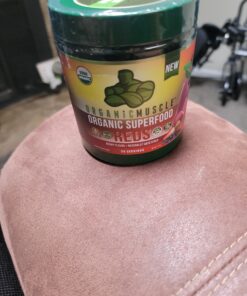 Organic Muscle Super Reds Powder - Organic Greens and Reds Superfood Powder with Organic Acai Berry, Pomegranate & Cranberry for Natural Energy & Metabolism Boost - Vegan & Non-GMO, 30 Servings Acai Berry Reds 30 Servings (Pack of 1) 43 C164oyJHe S