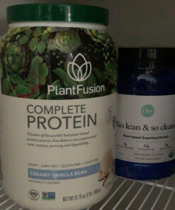 PlantFusion Complete Vegan Protein Powder - Plant Based Protein Powder With BCAAs, Digestive Enzymes and Pea Protein - Keto, Gluten Free, Soy Free, Non-Dairy, No Sugar, Non-GMO - Vanilla Bean 2 lb 30 Servings (Pack of 1) 38 C167dkCHVUS