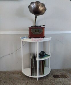 Frenchi Home Furnishing Half Moon Console Table, White 39 C168fvj7qlS