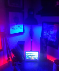 Globe Electric 56963 32" Multi-Joint Desk Lamp with Metal Clamp, Black, LED Bulb Included, On/Off Rotary Switch on Shade, Partially Adjustable Swing Arm, Home Essentials, Reading Light, Office Décor 31.5 inches 36 C16oP2Y0ukS