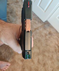 TRUGLO Fiber-Optic Handgun Night Sight | Compact Durable Snag-Resistant High-Visibility Red Front & Green Rear Sight for Handguns Smith & Wesson M&P Set 38 C16r7qWV79S