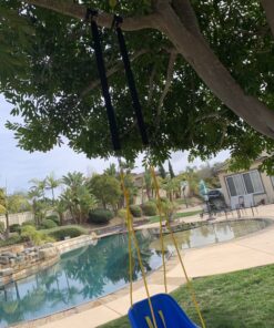 Tree Swing Hanging Straps Kit, Heavy Duty Holds 2200LBS 5FT Extra Long, with Safer Lock Snap Carabiners & Carry Pouch Bag 5 ft 39 C16t9aUMlPS