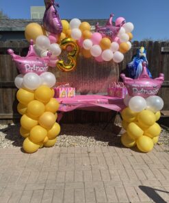 Princess Balloons for Birthday Party - Princess Birthday Decorations for Girls - Princess Party Decorations Birthday Balloons - Happy Birthday Princess Banner - Bundled by Jolly Jon 30 C16zDm1G qS