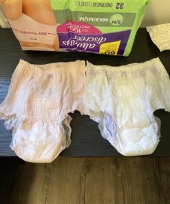 Always Discreet Adult Incontinence & Postpartum Incontinence Underwear for Women, Small/Medium, Maximum Protection, 32 Count (Packaging may vary) S/M 32.0 25 C17egmdqoGS