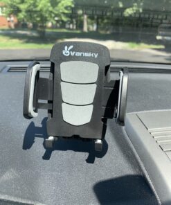 Car Phone Mount, Vansky 3-in-1 Cell Holder Air Vent Dashboard Mount Windshield for iPhone Xs Max R X 8 Plus 7 6S Samsung Galaxy S9 S8 Edge S7 S6 LG Sony and More 37 C18QAxTakYS