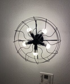 Alternative view of BAYCHEER Semi Flush Mount Ceiling Light Vintage Pendant Lights Industrial Chandelier Black Metal Cage Hanging Fixture with 5 E26 Bulb Base for Hallway,Restaurant,Warehouse,Barn,Living Room,UL Listed HL371436