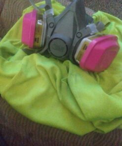 3M Half Facepiece Reusable Respirator 6300, NIOSH, Four-Point Harness, Comfortable Fit, Dual Airline Supplied Air Compatible, Bayonet Connections, Painting, Sanding, Cleaning, Large 27 C19CweKB1jS