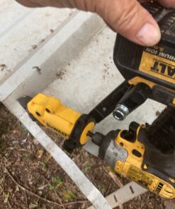 DEWALT Metal Shear/Cutter Drill Attachment, Impact Ready, 360 Degree Pivoting Head, Cuts 18GA Material (DWASHRIR) Shears Attachment 29 C19ohKeOtjS