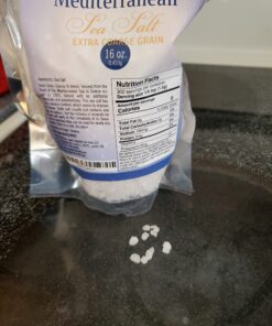 Mediterranean Sea Salt, Extra Coarse Grain 1 lb. 1.00 Pound (Pack of 1) 35 C1AFceRhV6S
