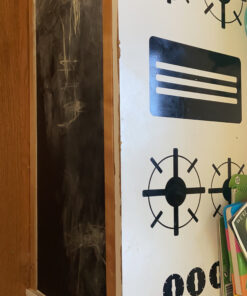 Black Chalkboard Contact Paper Roll - 8 FT Chalk Board Paper Roll Peel & Stick with Chalk Sticks - 17 x 96in Chalkboard Sticker Paper - Removable Black Sticker Self Adhesive Wallpaper Blackboard Decal 41 C1B3 AiZG1S 1