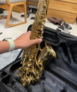 Jean Paul AS-400 Alto Saxophone - Golden Brass Lacquered Saxophone only 37 C1BhENZuIwS