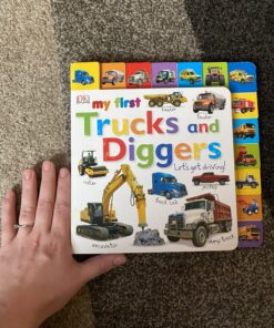 Tabbed Board Books: My First Trucks and Diggers: Let's Get Driving! (My First Tabbed Board Book) 53 C1BoAj9qQkS
