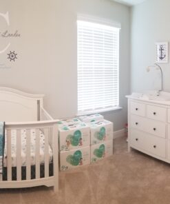 Decalzome Inc Personalized Whale Name Nautical Decor - Nautical Theme Nursery Wall Decals - Baby Shark Wall Decals Room Decor Stickers - Under The Sea Art Mural Vinyl Sticker - Baby Boy & Girl Decor 33 C1CEZy6K1WS 2