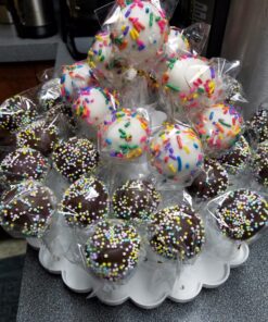 Nordic Ware 50008 Tiered Cake Pop Display Stand, Holds 37 pieces, White 26 C1CGK2xI2kS